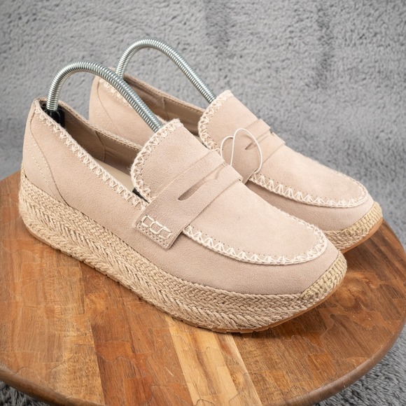 Dolce Vita Shoes - Dolce Vita Janine Platform Sneaker Loafer‎ Women's Size 10 Bone Nude Suede